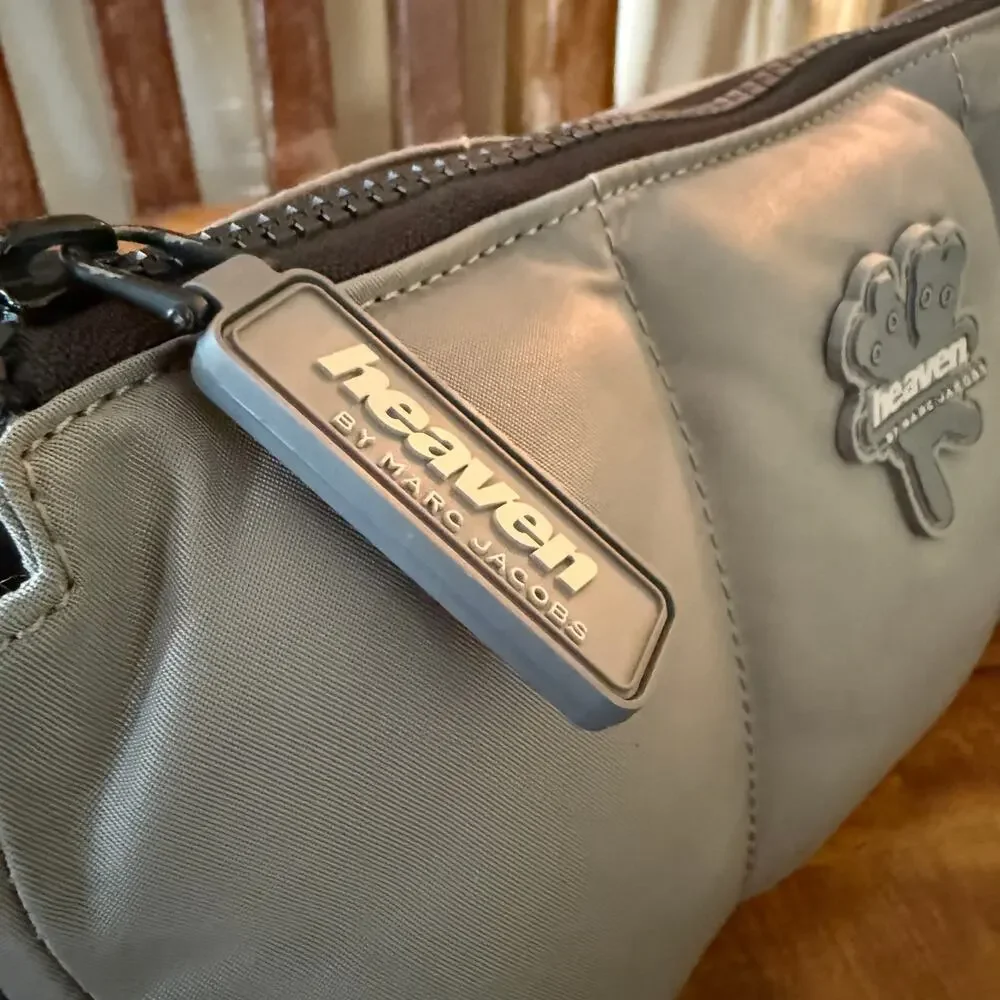 Heaven by Marc Jacobs Puffy Nylon Shoulder Bag – Cement Grey